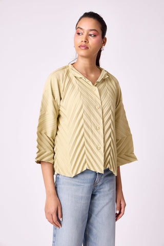Amandine Shirt - Tea green