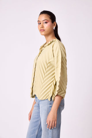 Amandine Shirt - Tea green