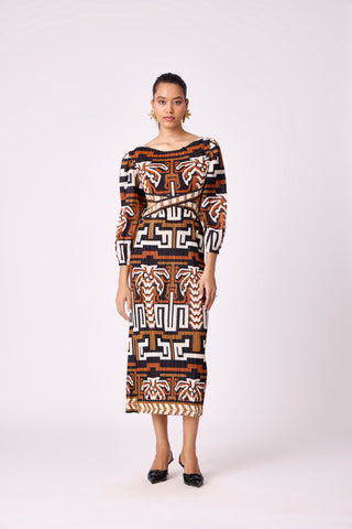 Ashley Dress - Brown