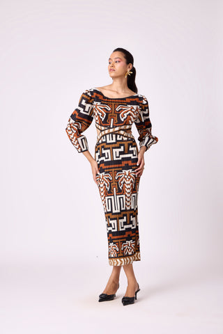 Ashley Dress - Brown