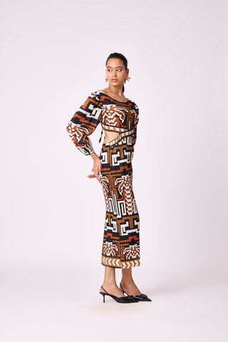 Ashley Dress - Brown