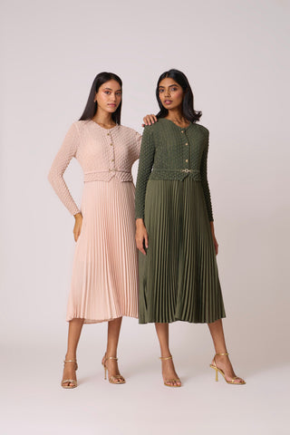 Laurel Crush Dress - Blush Pink