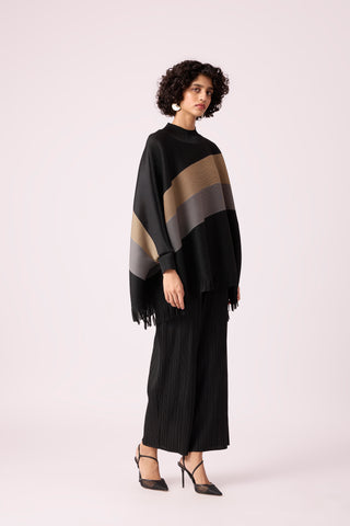 Alexis Fringed Set - Black