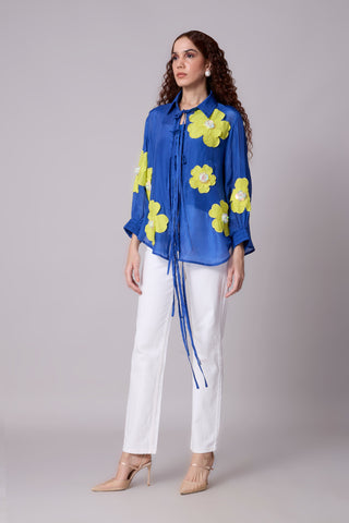 Jolie Shirt - Azure Blue