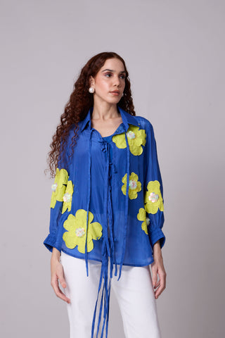 Jolie Shirt - Azure Blue