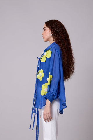 Jolie Shirt - Azure Blue