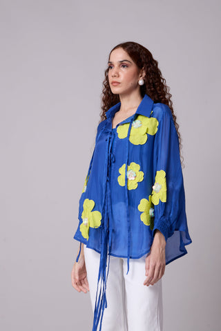 Jolie Shirt - Azure Blue