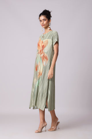 Dahlia Satin Dress - Pale Green