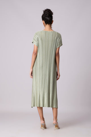 Dahlia Satin Dress - Pale Green