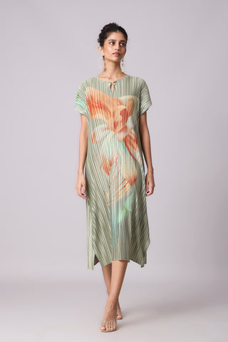 Dahlia Satin Dress - Pale Green