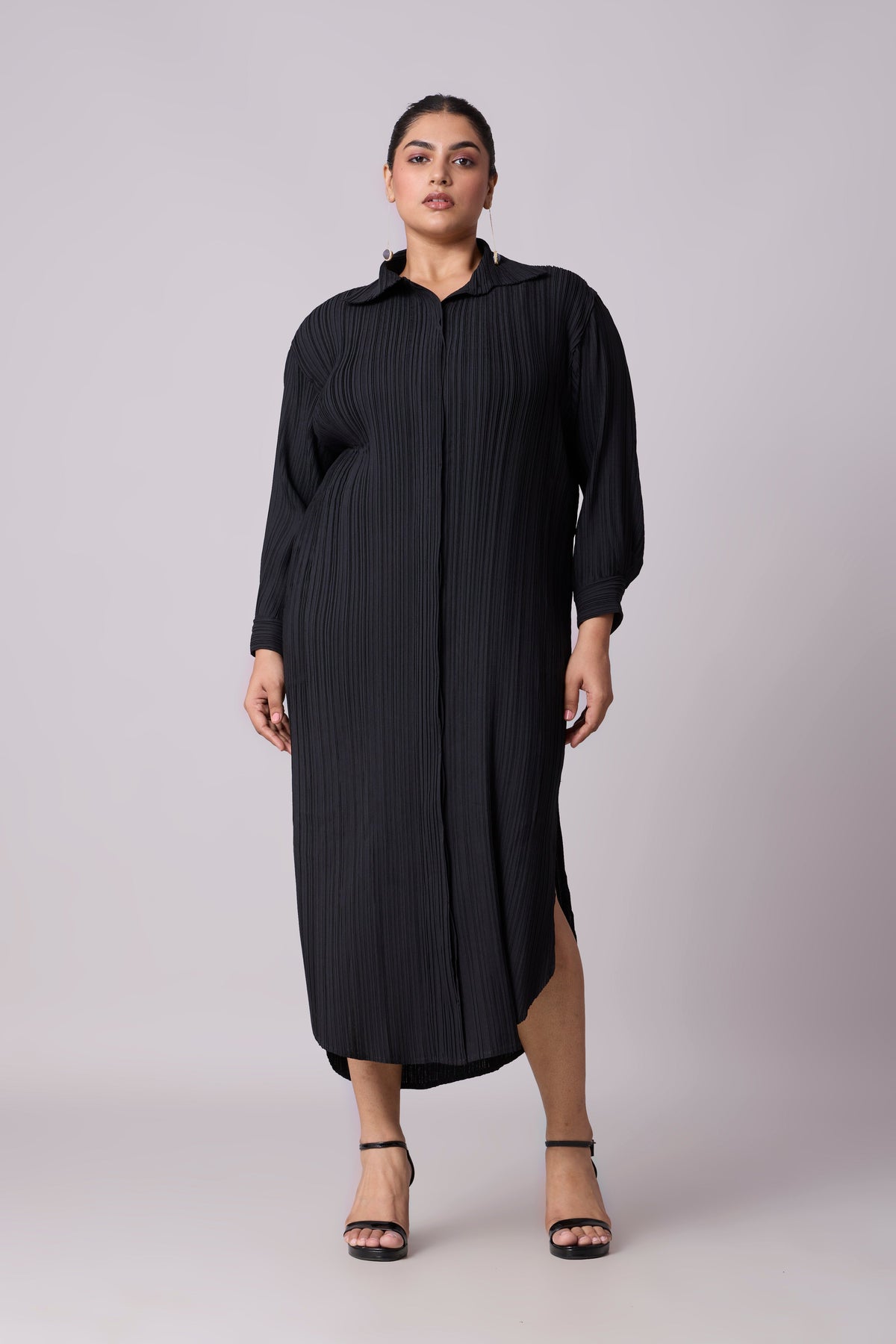 Catherine Shirt Dress - Black