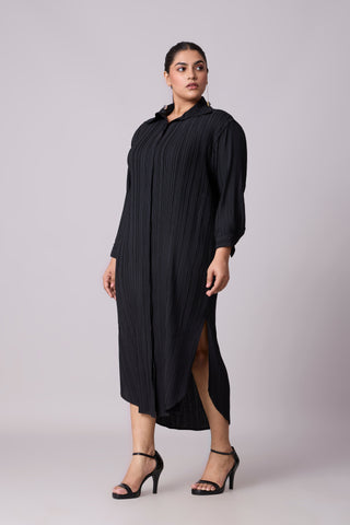 Catherine Shirt Dress - Black