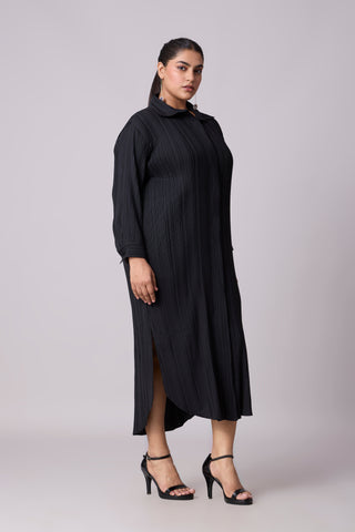 Catherine Shirt Dress - Black