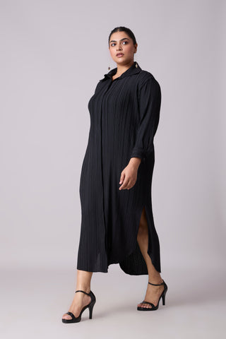 Catherine Shirt Dress - Black