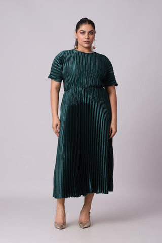 Ivana Dress - Teal Green