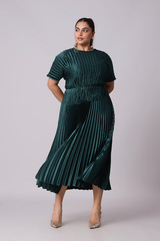 Ivana Dress - Teal Green