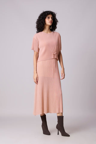 Elsie Cape Dress - Pink