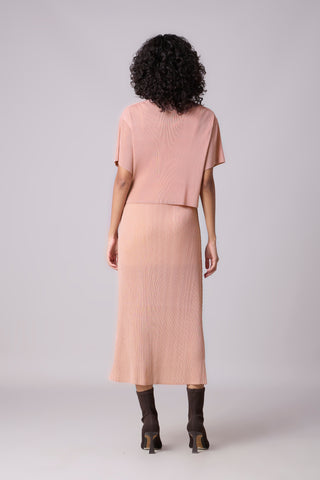 Elsie Cape Dress - Pink