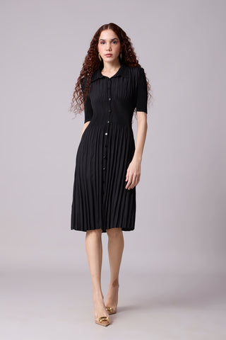 Ruth Shirt Dress - Black