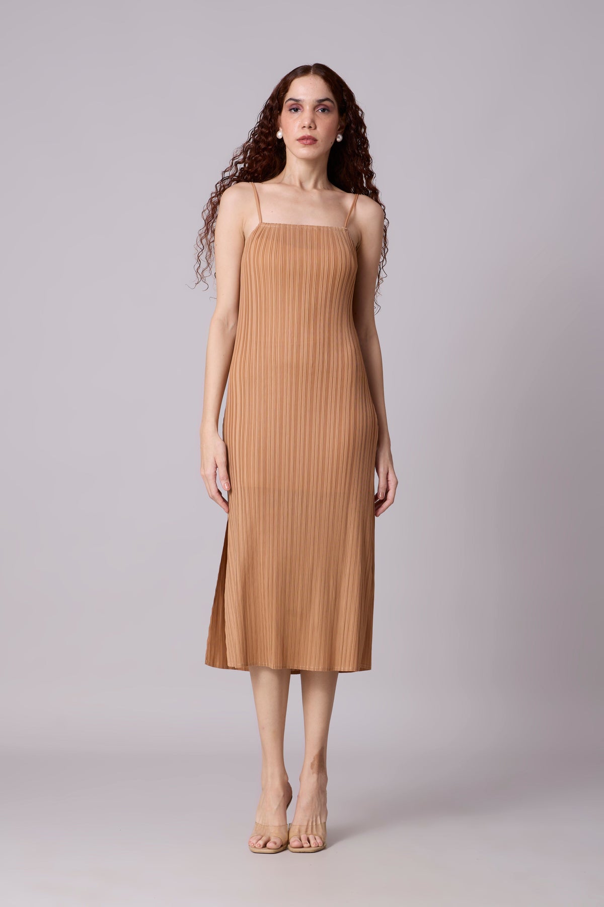 Olivia Slip Dress - Mocha