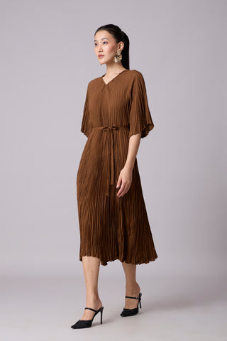 Adelina Dress - Brown