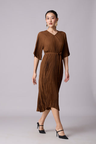 Adelina Dress - Brown