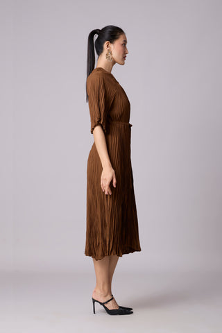 Adelina Dress - Brown