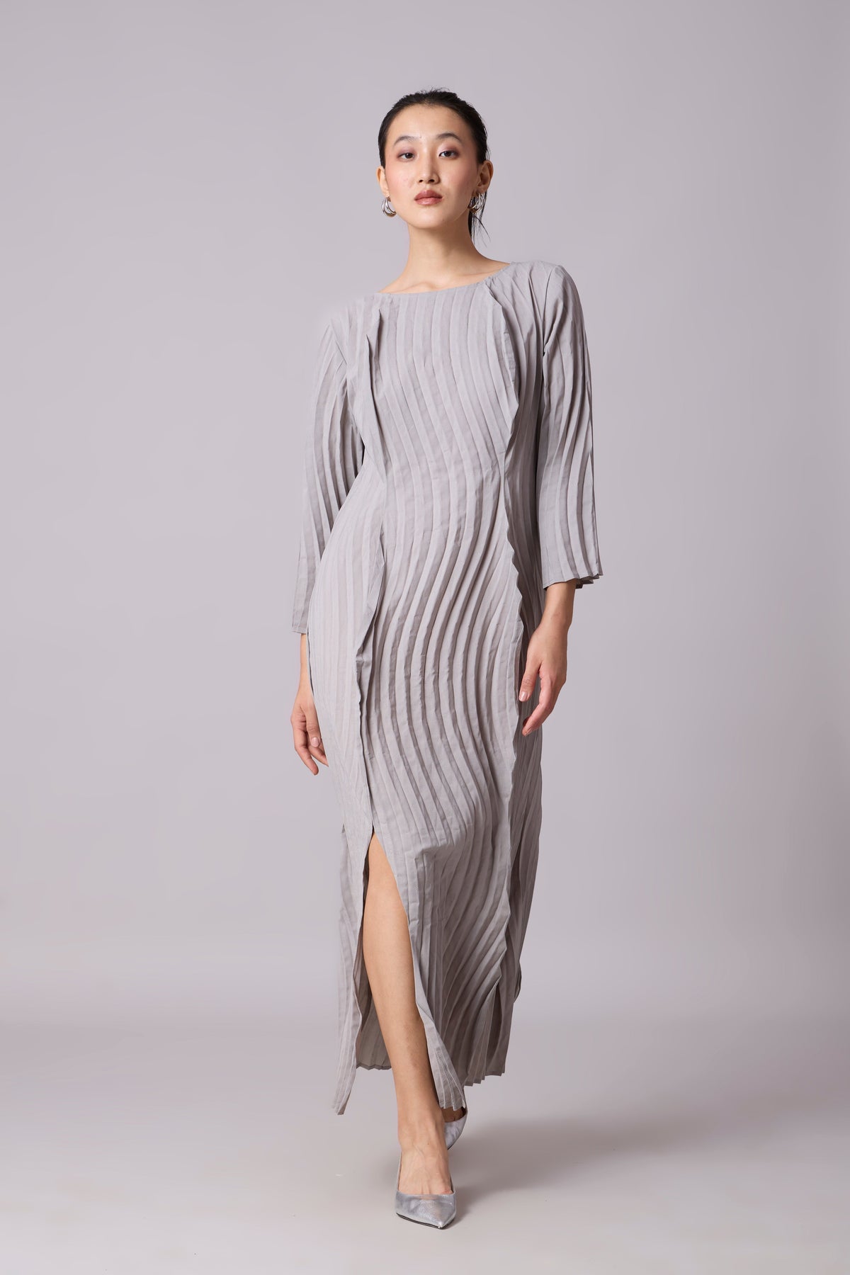 Imogen Dress - Light Grey