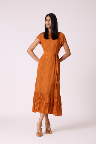 Tasia Dress - Rust Orange