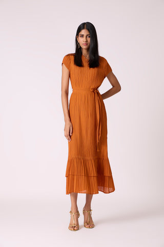 Tasia Dress - Rust Orange