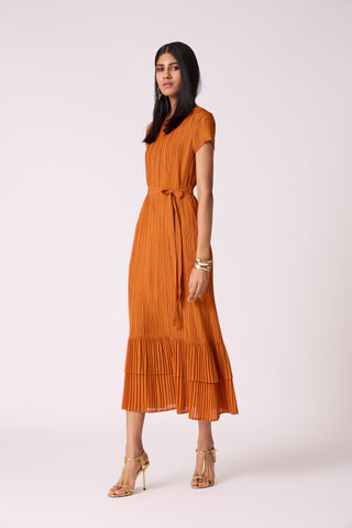 Tasia Dress - Rust Orange