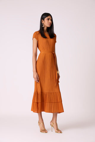Tasia Dress - Rust Orange