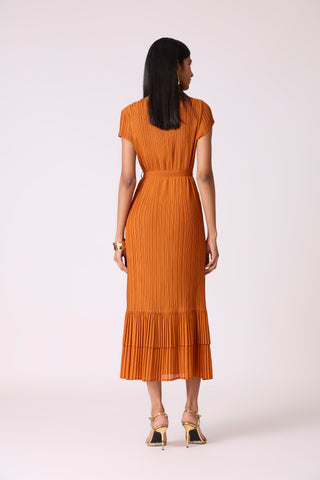 Tasia Dress - Rust Orange