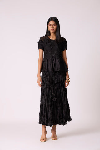 Jade Skirt Set - Black