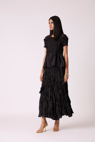Jade Skirt Set - Black