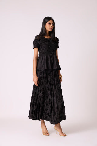 Jade Skirt Set - Black