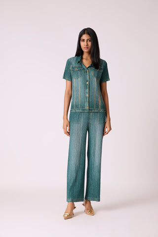 Emilia Denim Wash Set - Green