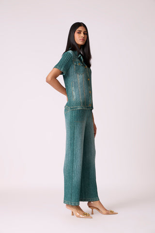 Emilia Denim Wash Set - Green