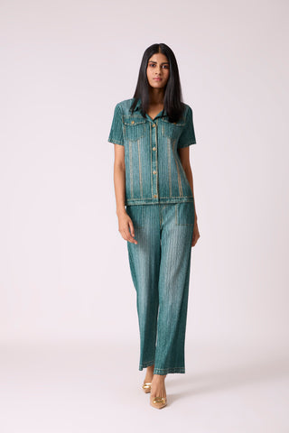 Emilia Denim Wash Set - Green