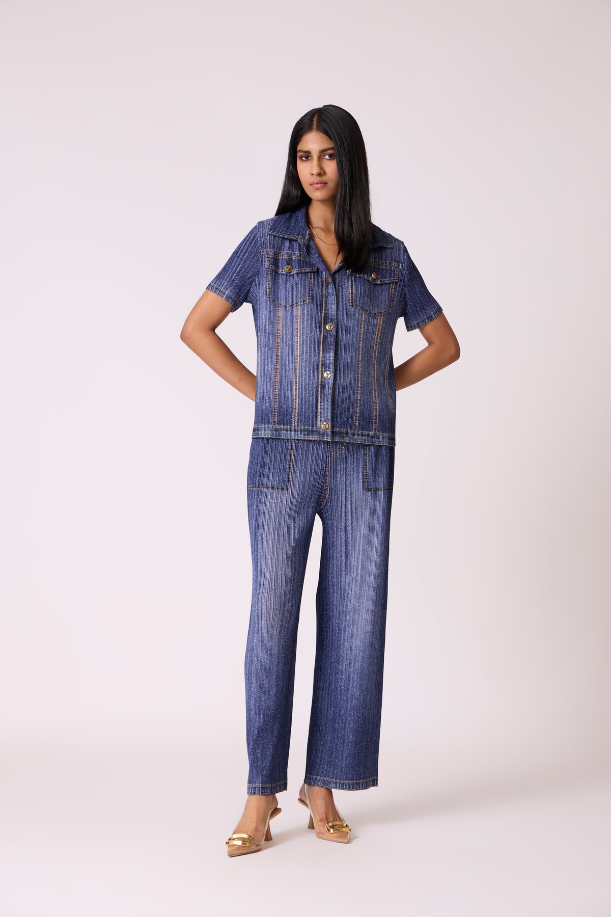 Emilia Denim Wash Set - Blue
