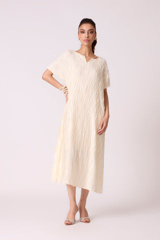 Valerie Satin Dress - Cream
