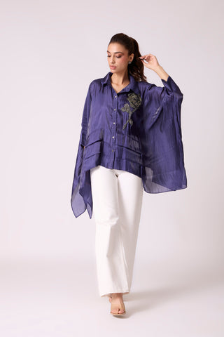 Allegra Shirt - Deep Blue