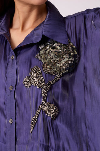 Allegra Shirt - Deep Blue