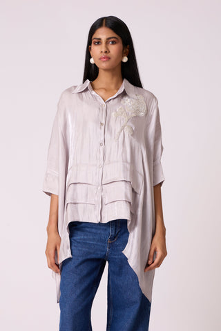 Allegra Shirt - Mercury Grey
