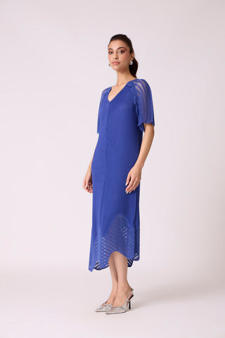 Antoinette Dress - Sapphire Blue