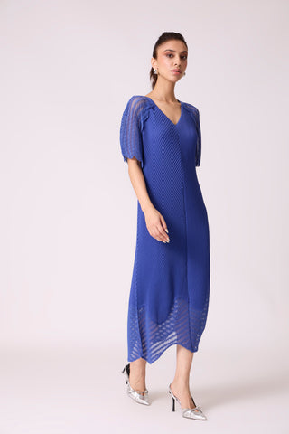Antoinette Dress - Sapphire Blue