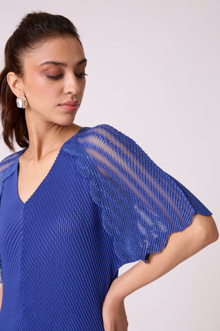Antoinette Dress - Sapphire Blue