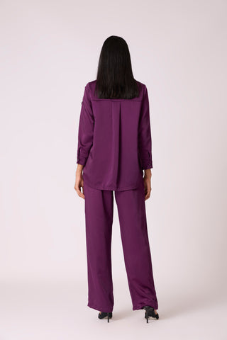 Demi Applique Shirt - Purple