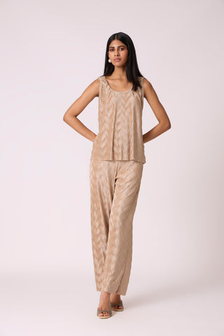 Vanessa Set - Metallic Champagne Beige
