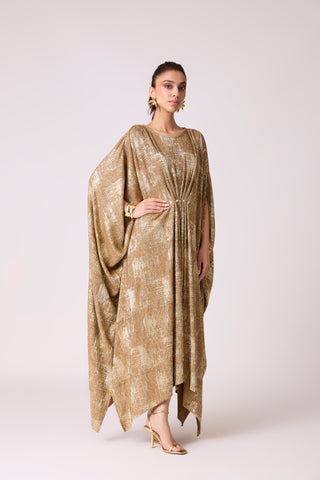 Valenza Dress - Caramel & Gold
